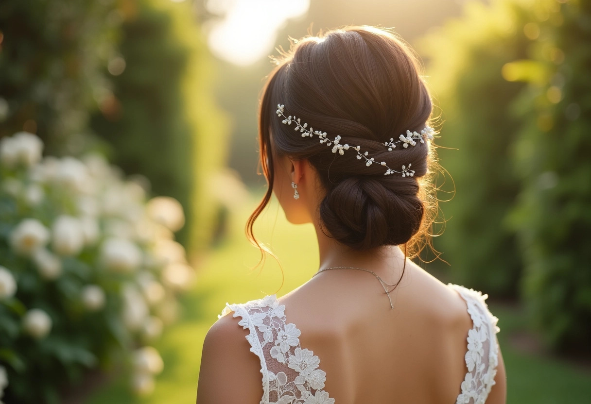 coiffure nuptiale